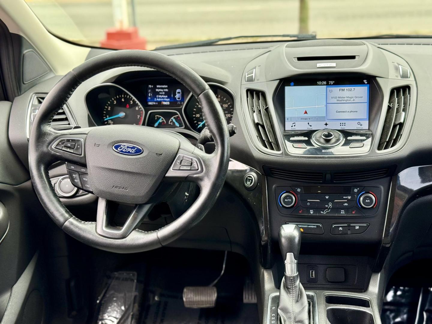 2017 RED Ford Escape Titanium FWD (1FMCU0JDXHU) with an 1.5L L4 DOHC 16V engine, 6A transmission, located at 7600 S Western Ave., Chicago, IL, 60620, (773) 918-3980, 0.000000, 0.000000 - Photo#6