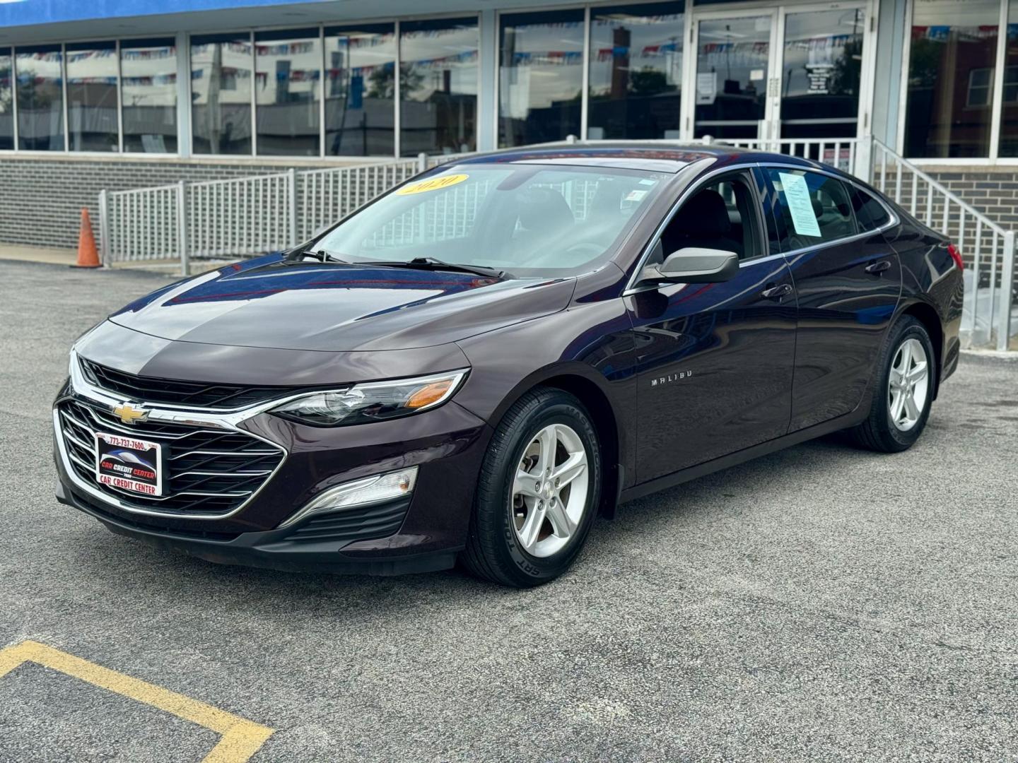 2020 RED Chevrolet Malibu LS (1G1ZB5ST0LF) with an 1.5L L4 DOHC 16V engine, 6A transmission, located at 7600 S Western Ave., Chicago, IL, 60620, (773) 918-3980, 0.000000, 0.000000 - Photo#2