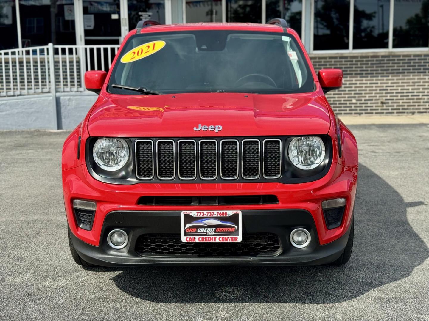 2021 RED Jeep Renegade Latitude (ZACNJCBB4MP) with an 2.4L L4 DOHC 16V engine, 9A transmission, located at 7600 S Western Ave., Chicago, IL, 60620, (773) 918-3980, 0.000000, 0.000000 - Photo#1