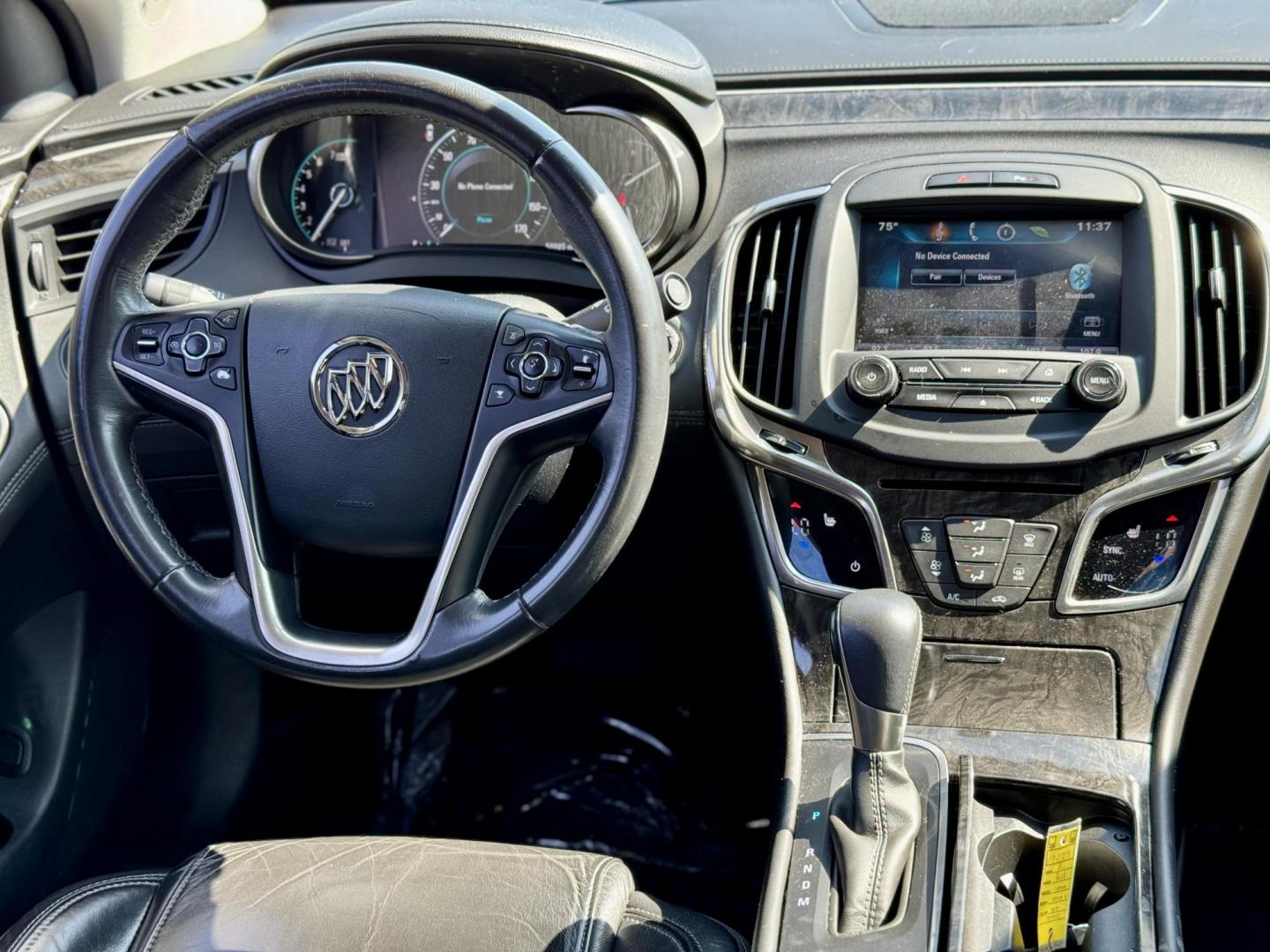 2015 WHITE Buick LaCrosse Leather Package (1G4GB5GR6FF) with an 2.4L L4 DOHC 16V engine, 6-Speed Automatic transmission, located at 7600 S Western Ave., Chicago, IL, 60620, (773) 918-3980, 0.000000, 0.000000 - Photo#6