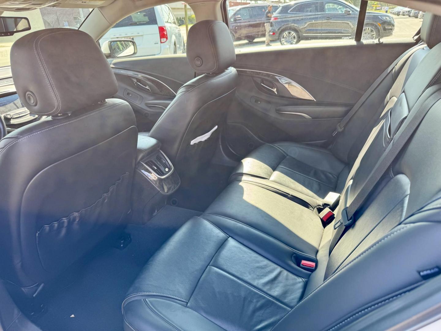 2015 WHITE Buick LaCrosse Leather Package (1G4GB5GR6FF) with an 2.4L L4 DOHC 16V engine, 6-Speed Automatic transmission, located at 7600 S Western Ave., Chicago, IL, 60620, (773) 918-3980, 0.000000, 0.000000 - Photo#10