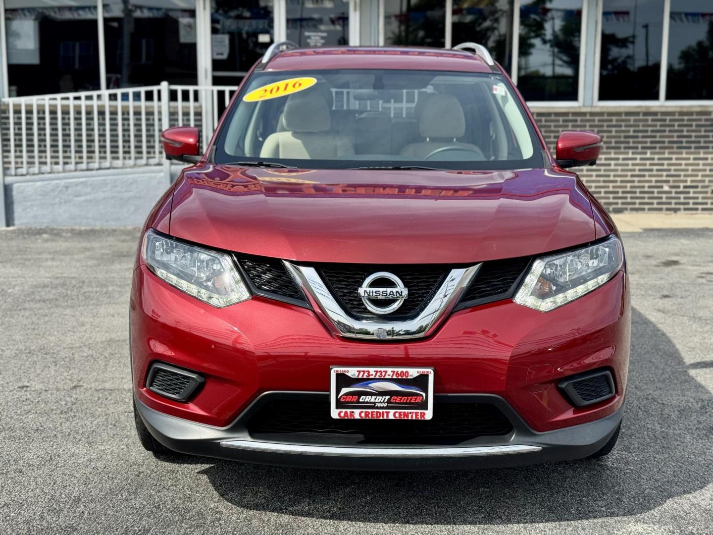 2016 RED Nissan Rogue S AWD (JN8AT2MVXGW) with an 2.5L L4 DOHC 16V engine, CVT transmission, located at 7600 S Western Ave., Chicago, IL, 60620, (773) 918-3980, 0.000000, 0.000000 - Photo#1