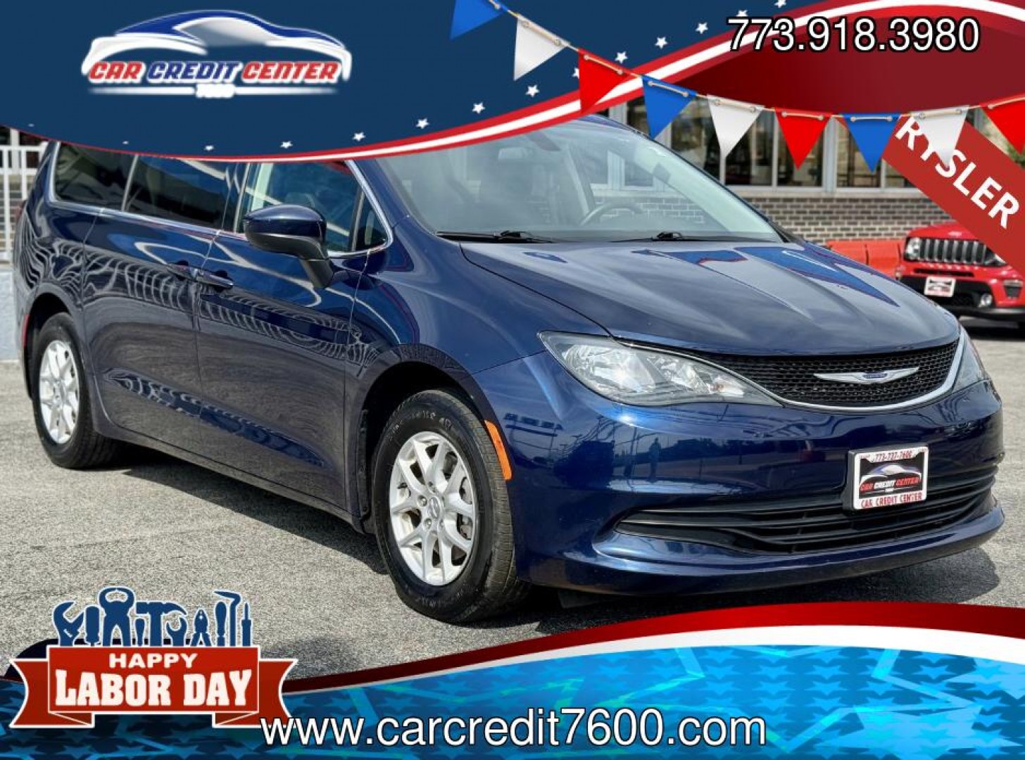 2020 BLUE Chrysler Voyager LX (2C4RC1CG2LR) with an 3.6L V6 DOHC 24V engine, 9A transmission, located at 7600 S Western Ave., Chicago, IL, 60620, (773) 918-3980, 0.000000, 0.000000- Photo#0