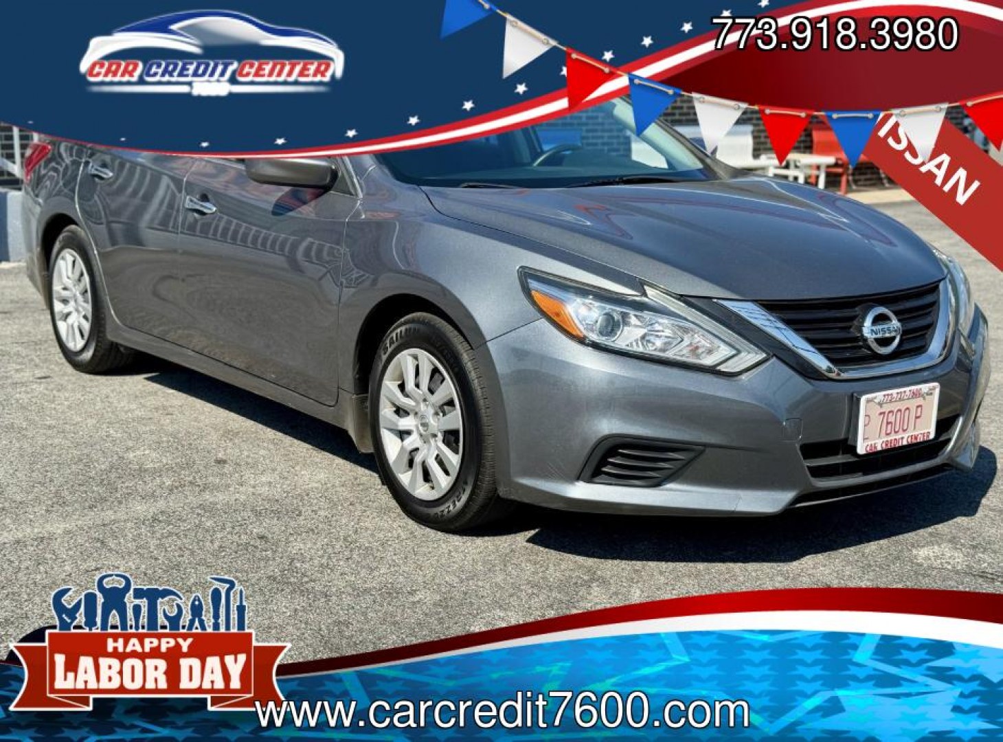 2018 GRAY Nissan Altima 2.5 (1N4AL3AP1JC) with an 2.5L L4 DOHC 16V engine, CVT transmission, located at 7600 S Western Ave., Chicago, IL, 60620, (773) 918-3980, 0.000000, 0.000000- Photo#0