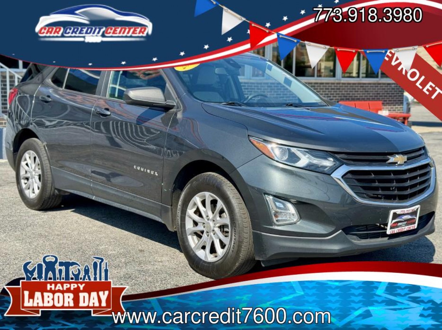 2020 GRAY Chevrolet Equinox 1FL AWD (3GNAX5EV7LS) with an 1.5L L4 DOHC 16V TURBO engine, 6A transmission, located at 7600 S Western Ave., Chicago, IL, 60620, (773) 918-3980, 0.000000, 0.000000- Photo#0