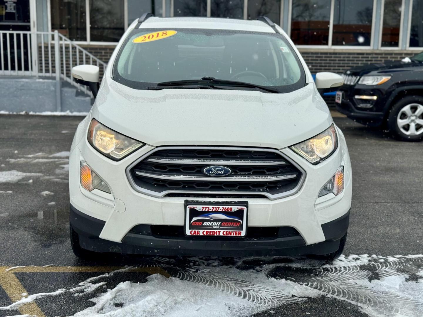 2018 WHITE Ford EcoSport SE (MAJ3P1TE2JC) with an 1.0L L3 engine, 6A transmission, located at 7600 S Western Ave., Chicago, IL, 60620, (773) 918-3980, 0.000000, 0.000000 - Photo#1