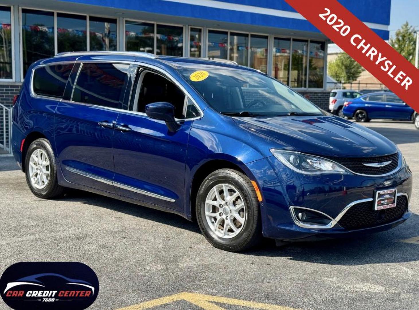 2020 BLUE Chrysler Pacifica Touring-L (2C4RC1BG1LR) with an 3.6L V6 DOHC 24V engine, 9A transmission, located at 7600 S Western Ave., Chicago, IL, 60620, (773) 918-3980, 0.000000, 0.000000 - Photo#0