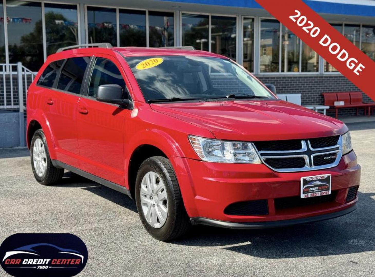 2020 RED Dodge Journey SE Value (3C4PDCAB2LT) with an 2.4L L4 DOHC 16V engine, 6A transmission, located at 7600 S Western Ave., Chicago, IL, 60620, (773) 918-3980, 0.000000, 0.000000 - Photo#0