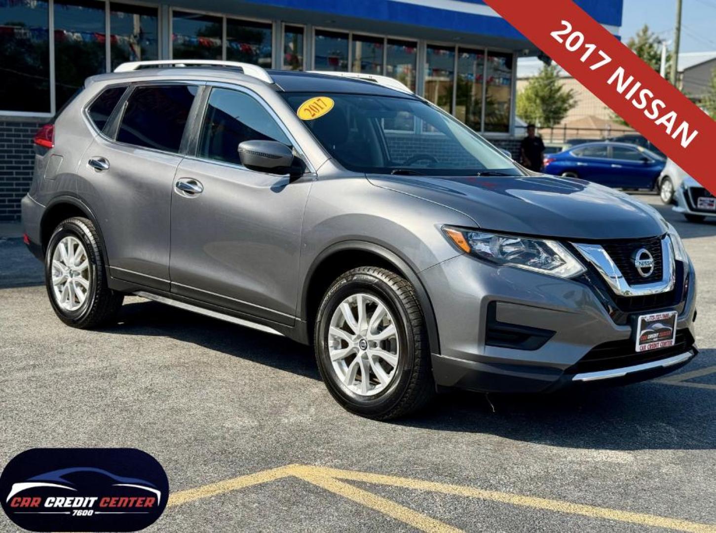 2017 GRAY Nissan Rogue S AWD (KNMAT2MV3HP) with an 2.5L L4 DOHC 16V engine, CVT transmission, located at 7600 S Western Ave., Chicago, IL, 60620, (773) 918-3980, 0.000000, 0.000000 - Photo#0