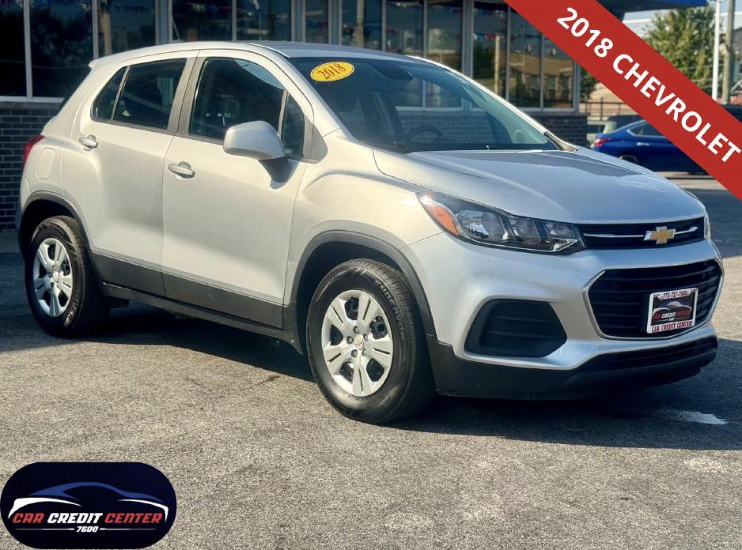 2018 SILVER Chevrolet Trax LS FWD (KL7CJKSB7JB) with an 1.4L L4 DOHC 16V engine, 6A transmission, located at 7600 S Western Ave., Chicago, IL, 60620, (773) 918-3980, 0.000000, 0.000000 - Photo#0