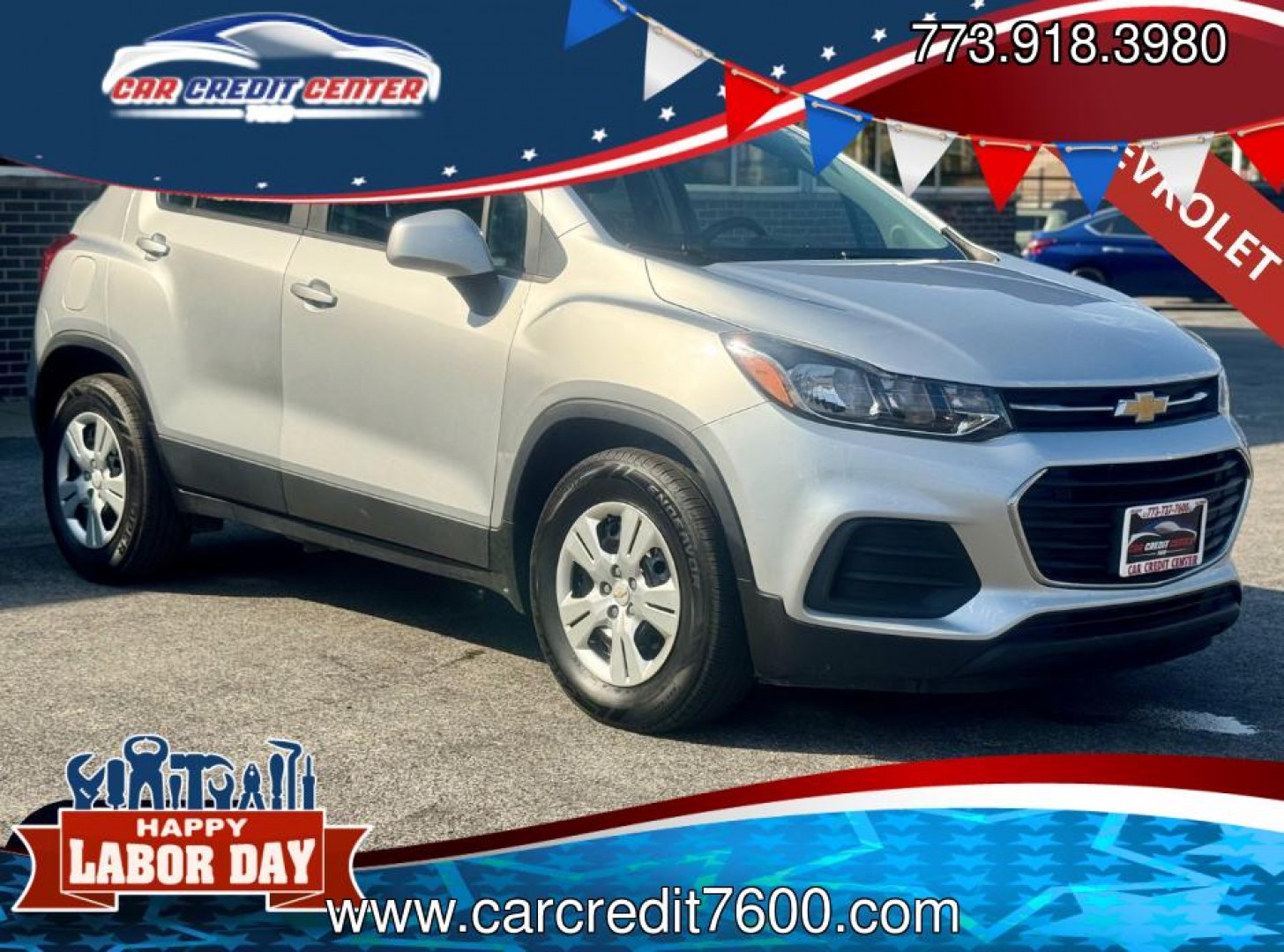 2018 SILVER Chevrolet Trax LS FWD (KL7CJKSB7JB) with an 1.4L L4 DOHC 16V engine, 6A transmission, located at 7600 S Western Ave., Chicago, IL, 60620, (773) 918-3980, 0.000000, 0.000000- Photo#0