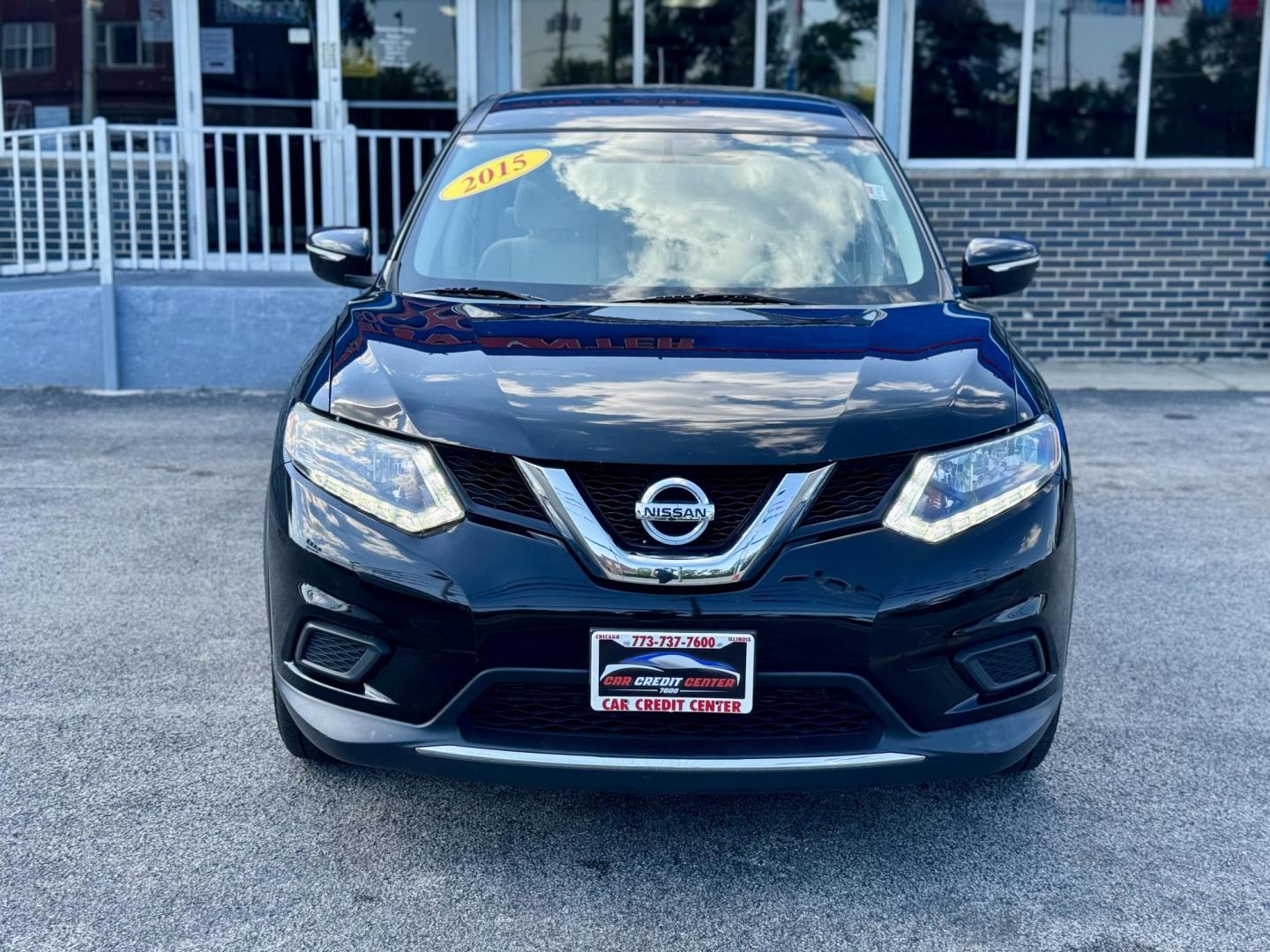 2015 BLACK Nissan Rogue S AWD (KNMAT2MV0FP) with an 2.5L L4 DOHC 16V engine, Continuously Variable Transmission transmission, located at 7600 S Western Ave., Chicago, IL, 60620, (773) 918-3980, 0.000000, 0.000000 - Photo#1