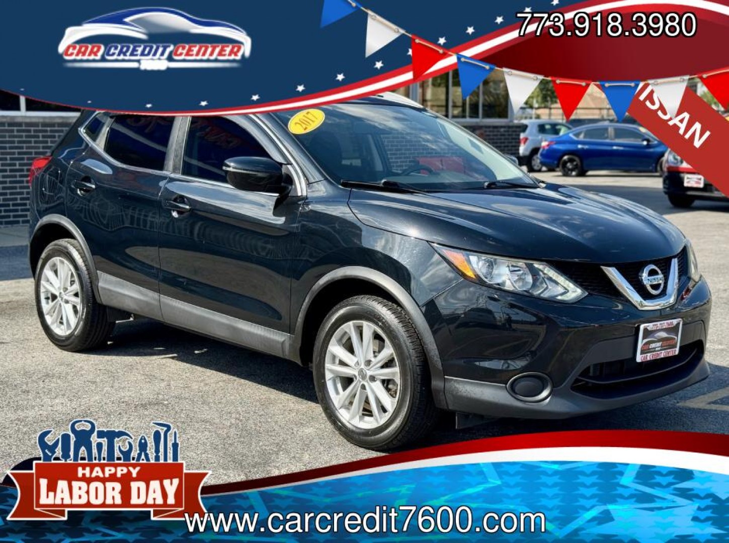 2017 BLACK Nissan Rogue Sport SL AWD (JN1BJ1CRXHW) with an 2.0L L4 DOHC 16V engine, CVT transmission, located at 7600 S Western Ave., Chicago, IL, 60620, (773) 918-3980, 0.000000, 0.000000- Photo#0