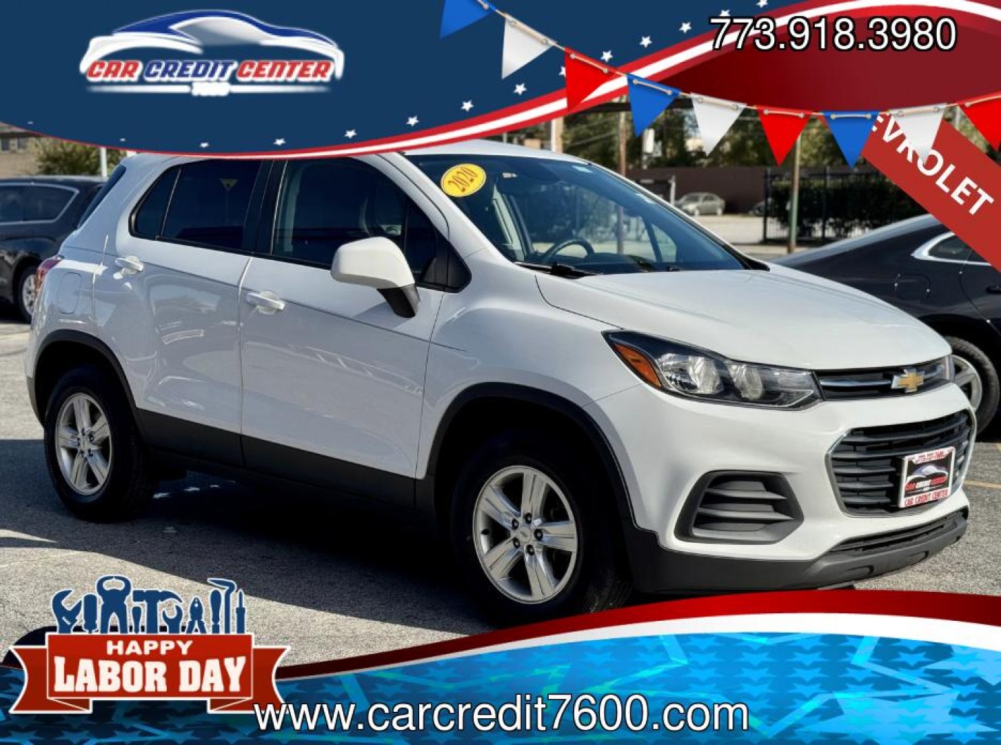 2020 WHITE Chevrolet Trax LS AWD (KL7CJNSBXLB) with an 1.4L L4 DOHC 16V engine, 6A transmission, located at 7600 S Western Ave., Chicago, IL, 60620, (773) 918-3980, 0.000000, 0.000000- Photo#0