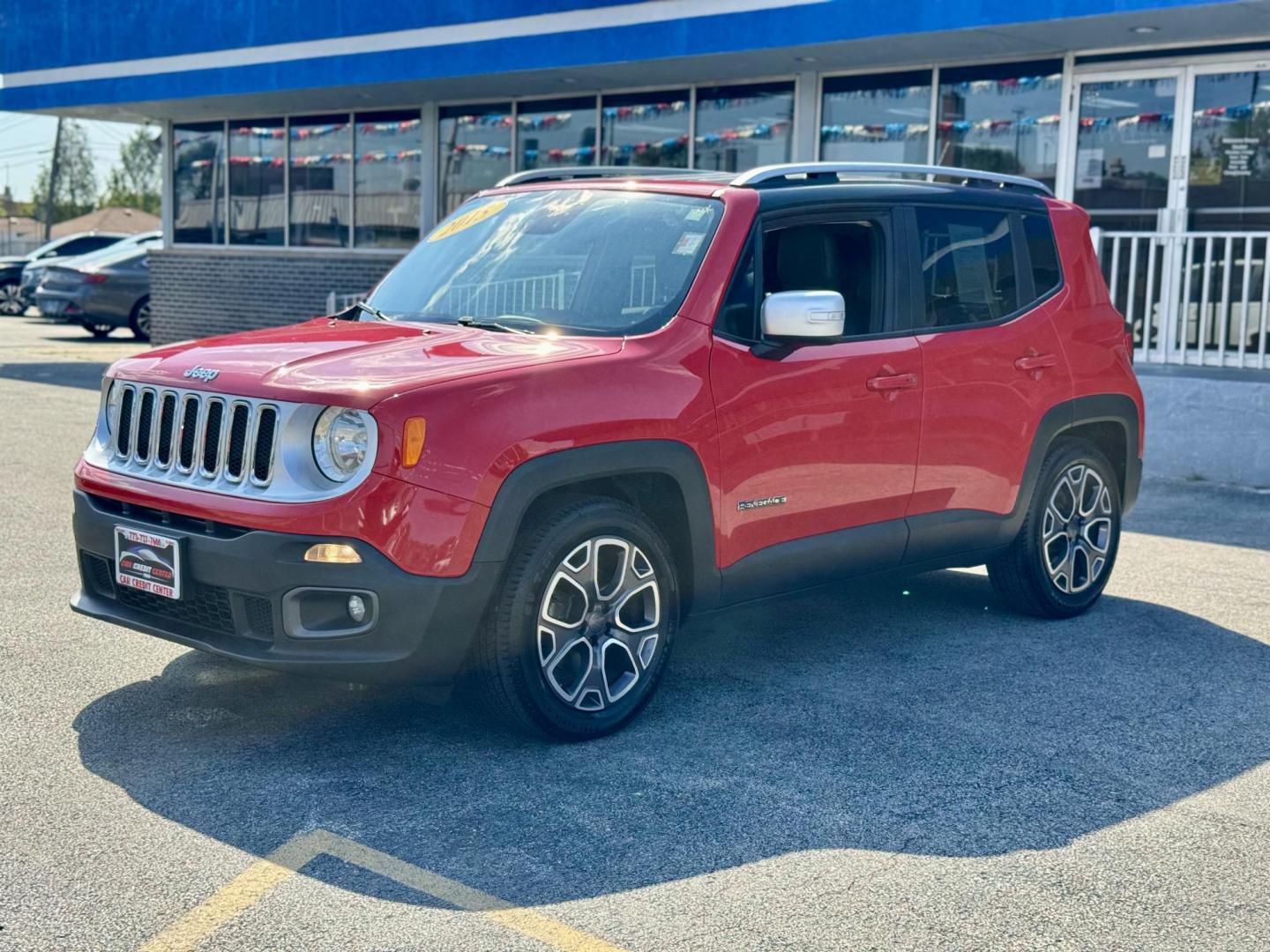 2015 RED Jeep Renegade Limited FWD (ZACCJADT5FP) with an 2.4L L4 engine, 9-Speed Automatic transmission, located at 7600 S Western Ave., Chicago, IL, 60620, (773) 918-3980, 0.000000, 0.000000 - Photo#2