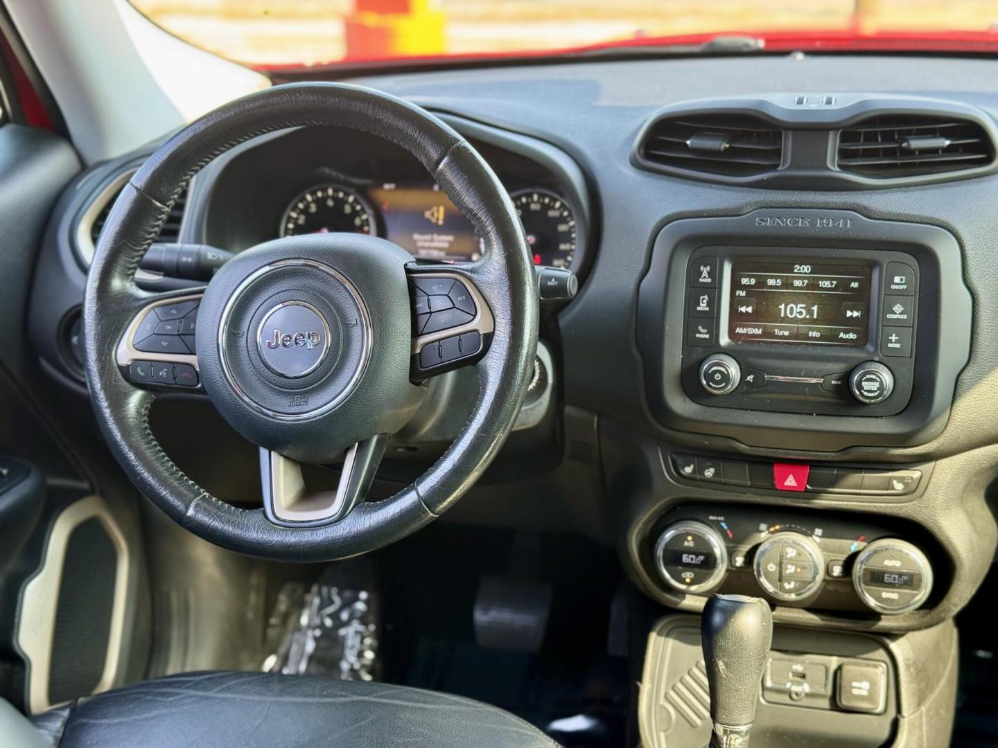 2015 RED Jeep Renegade Limited FWD (ZACCJADT5FP) with an 2.4L L4 engine, 9-Speed Automatic transmission, located at 7600 S Western Ave., Chicago, IL, 60620, (773) 918-3980, 0.000000, 0.000000 - Photo#6