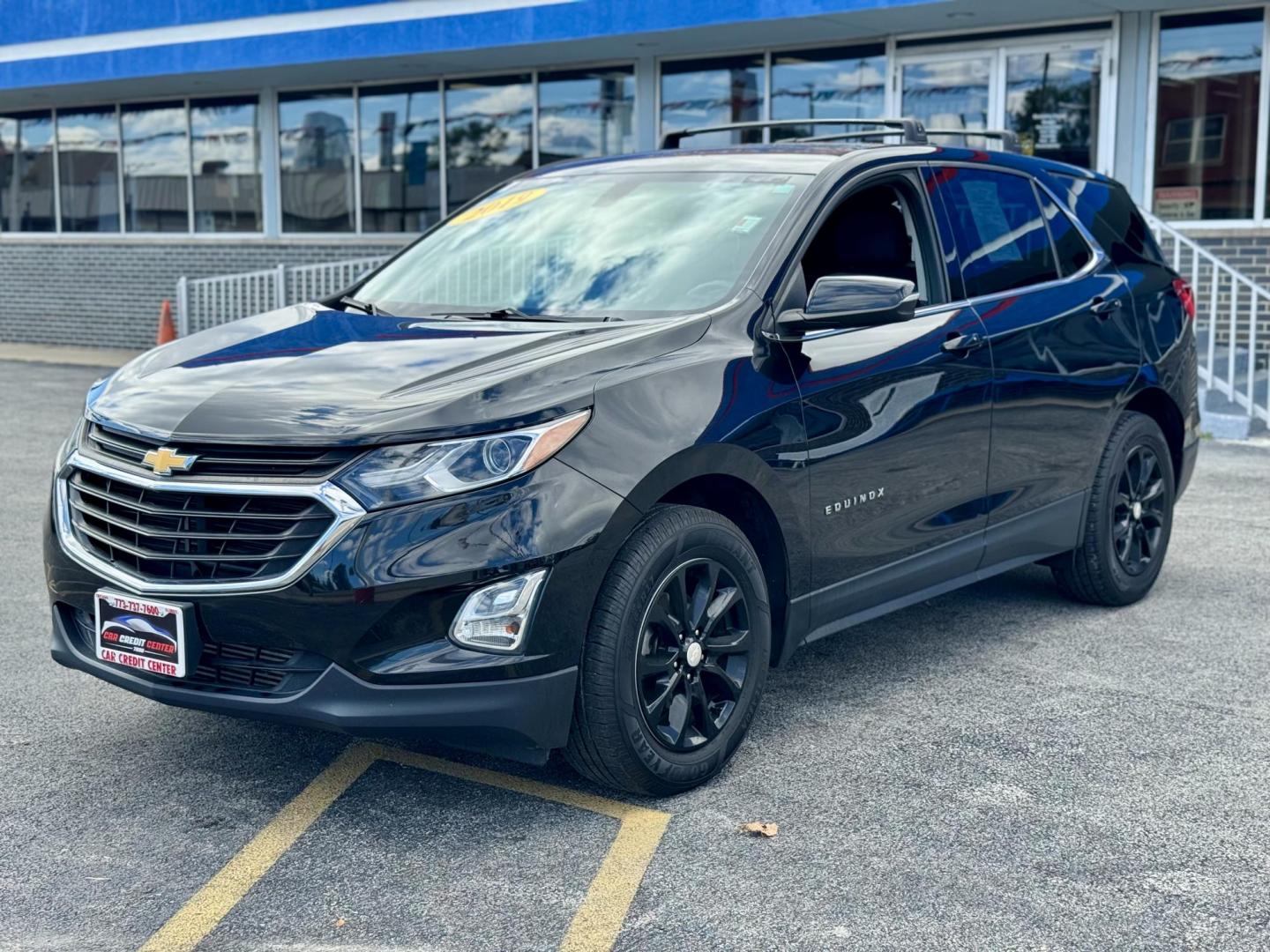 2019 BLACK Chevrolet Equinox LT 1.5 2WD (2GNAXKEV2K6) with an 1.5L L4 DIR DOHC 16V TURBO engine, 6A transmission, located at 7600 S Western Ave., Chicago, IL, 60620, (773) 918-3980, 0.000000, 0.000000 - Photo#2