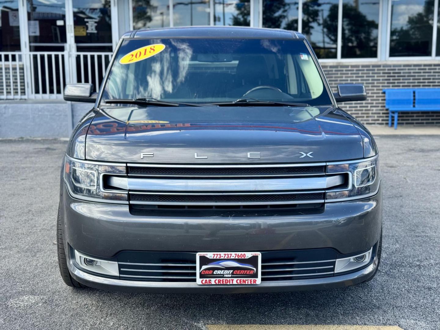 2018 GRAY Ford Flex Limited FWD (2FMGK5D89JB) with an 3.5L V6 DOHC 24V engine, 6A transmission, located at 7600 S Western Ave., Chicago, IL, 60620, (773) 918-3980, 0.000000, 0.000000 - Photo#1