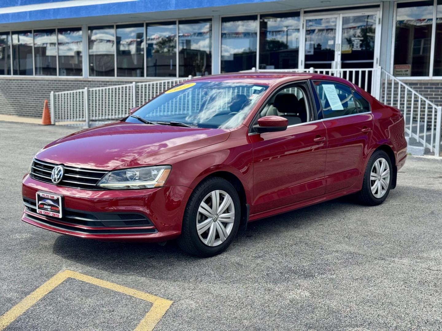 2017 RED Volkswagen Jetta 1.4T S 6A (3VW2B7AJ5HM) with an 1.4L L4 DOHC 20V engine, 6A transmission, located at 7600 S Western Ave., Chicago, IL, 60620, (773) 918-3980, 0.000000, 0.000000 - Photo#2
