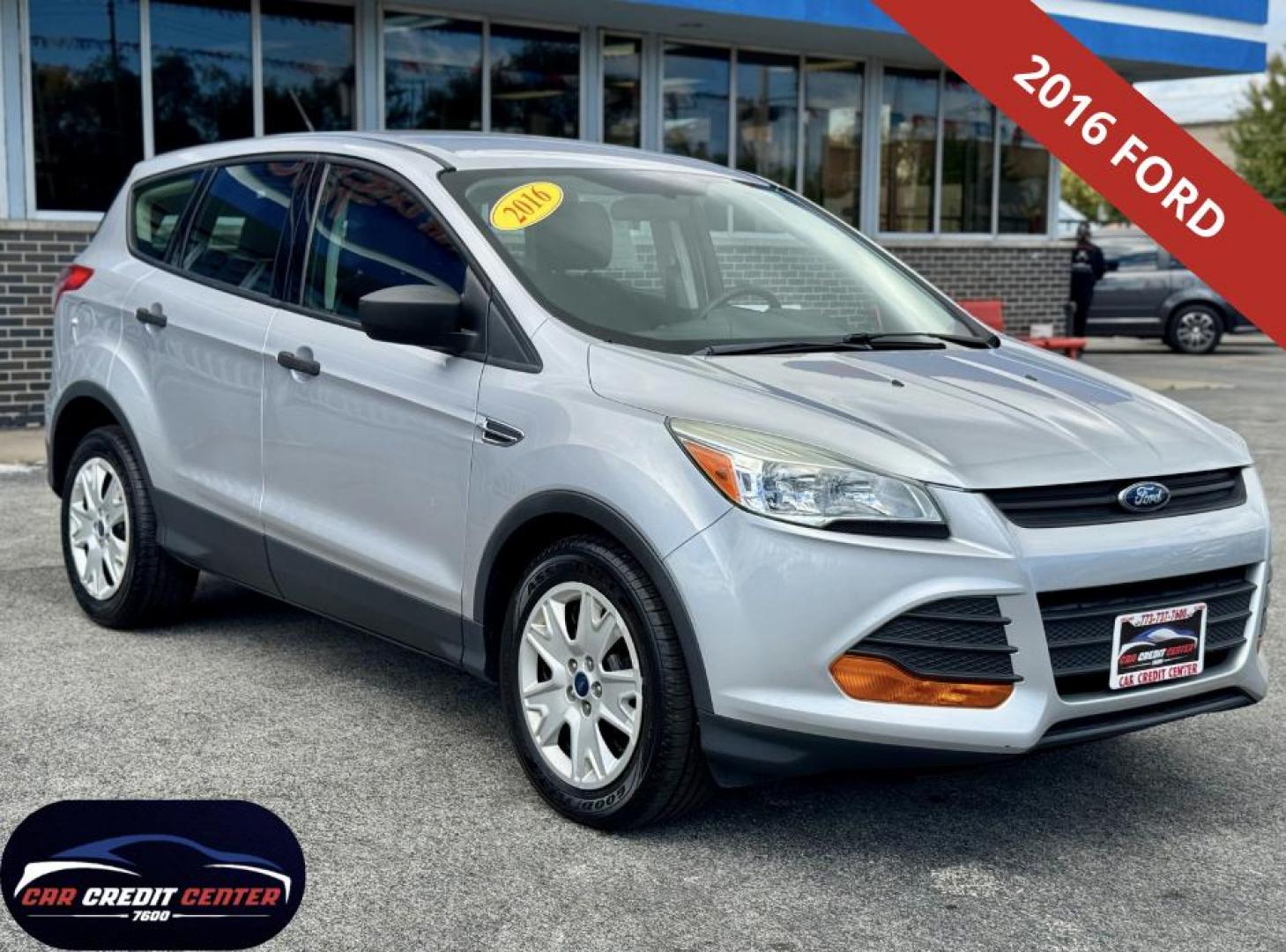 2016 SILVER Ford Escape S FWD (1FMCU0F74GU) with an 2.5L L4 DOHC 16V engine, 6-Speed Automatic transmission, located at 7600 S Western Ave., Chicago, IL, 60620, (773) 918-3980, 0.000000, 0.000000 - Photo#0