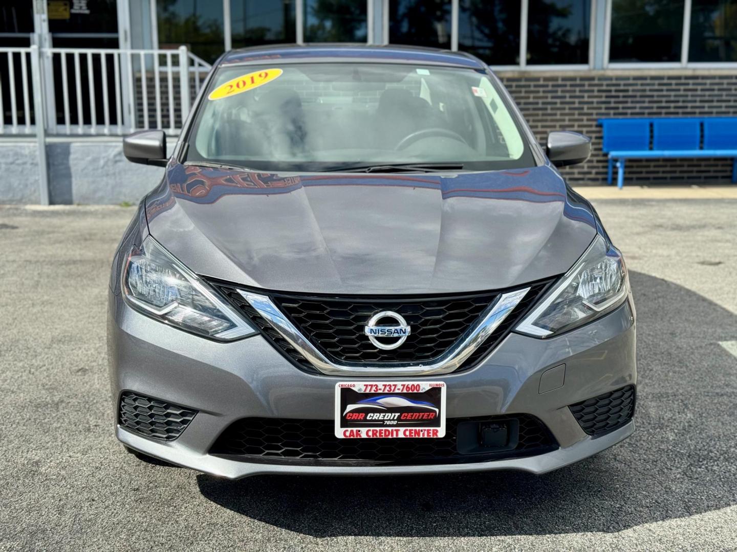 2019 GRAY Nissan Sentra S CVT (3N1AB7AP5KY) with an 1.8L L4 SFI DOHC 16V engine, CVT transmission, located at 7600 S Western Ave., Chicago, IL, 60620, (773) 918-3980, 0.000000, 0.000000 - Photo#1