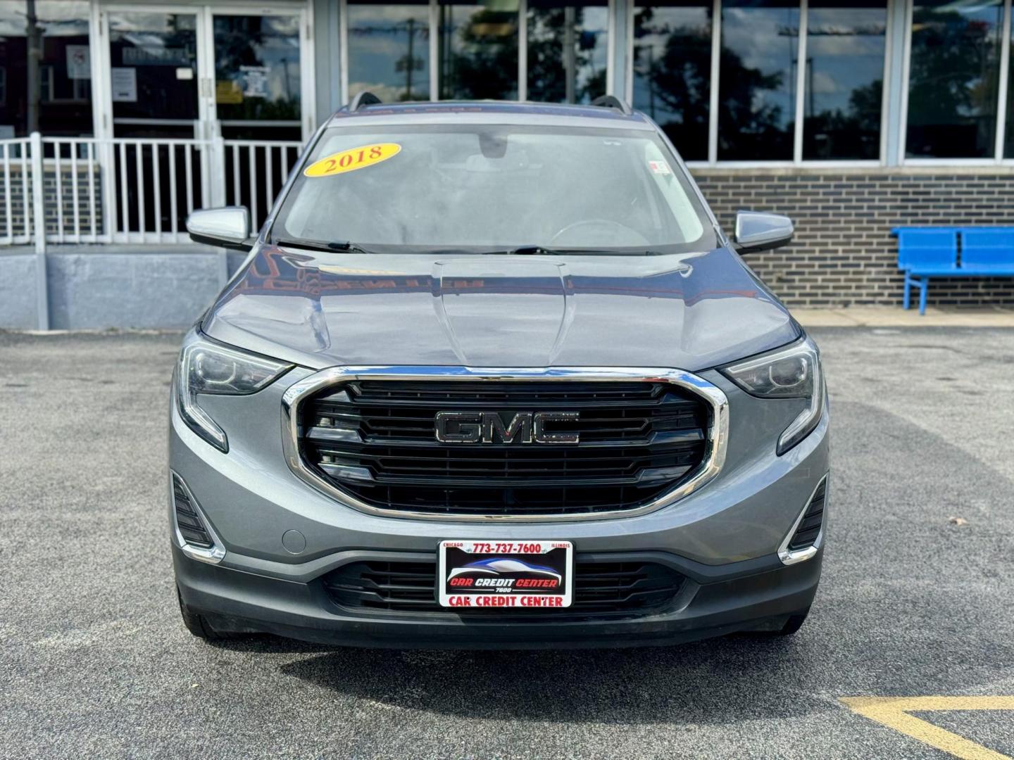 2018 GRAY GMC Terrain SLE (3GKALMEV3JL) with an 1.4L L4 DOHC 16V TURBO engine, 6A transmission, located at 7600 S Western Ave., Chicago, IL, 60620, (773) 918-3980, 0.000000, 0.000000 - Photo#1