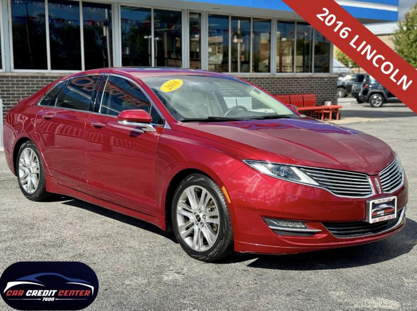2016 RED Lincoln MKZ FWD (3LN6L2GK0GR) with an 3.7L V6 DOHC 24V engine, 6-Speed Automatic transmission, located at 7600 S Western Ave., Chicago, IL, 60620, (773) 918-3980, 0.000000, 0.000000 - Photo#0