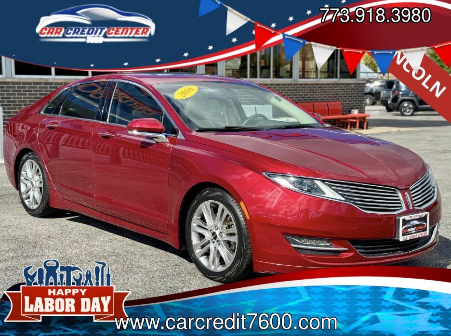 2016 RED Lincoln MKZ FWD (3LN6L2GK0GR) with an 3.7L V6 DOHC 24V engine, 6-Speed Automatic transmission, located at 7600 S Western Ave., Chicago, IL, 60620, (773) 918-3980, 0.000000, 0.000000- Photo#0