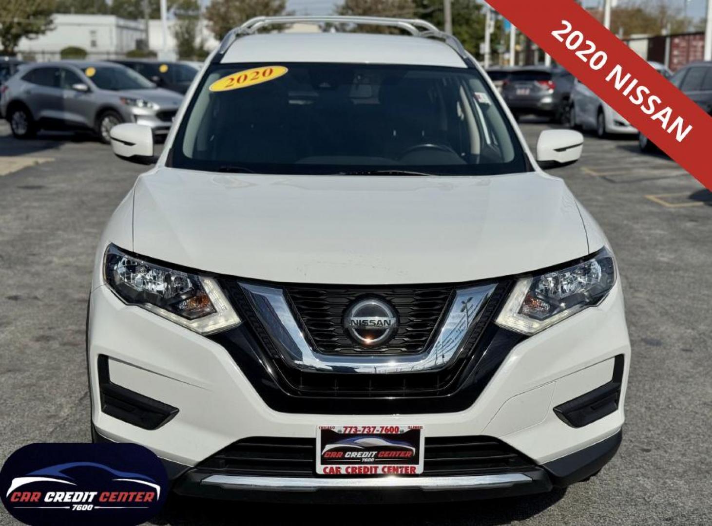 2020 WHITE Nissan Rogue S AWD (JN8AT2MV3LW) with an 2.5L L4 DOHC 16V engine, CVT transmission, located at 7600 S Western Ave., Chicago, IL, 60620, (773) 918-3980, 0.000000, 0.000000 - Photo#1