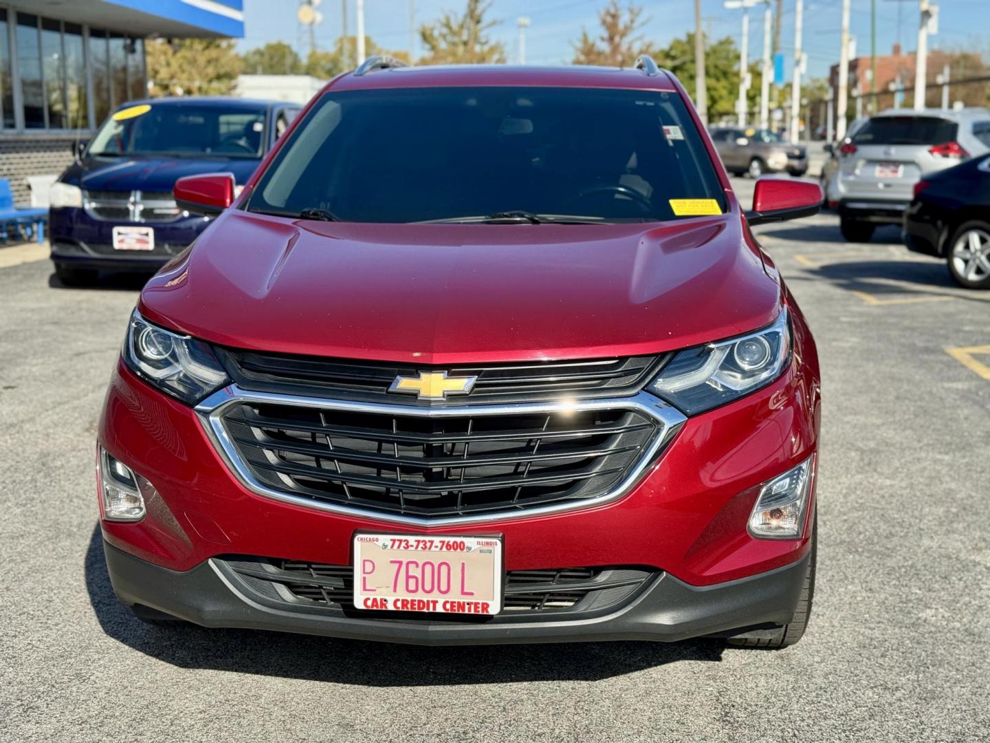 2018 RED Chevrolet Equinox LT 2WD (2GNAXJEV9J6) with an 1.5L L4 DIR DOHC 16V TURBO engine, 6A transmission, located at 7600 S Western Ave., Chicago, IL, 60620, (773) 918-3980, 0.000000, 0.000000 - Photo#1