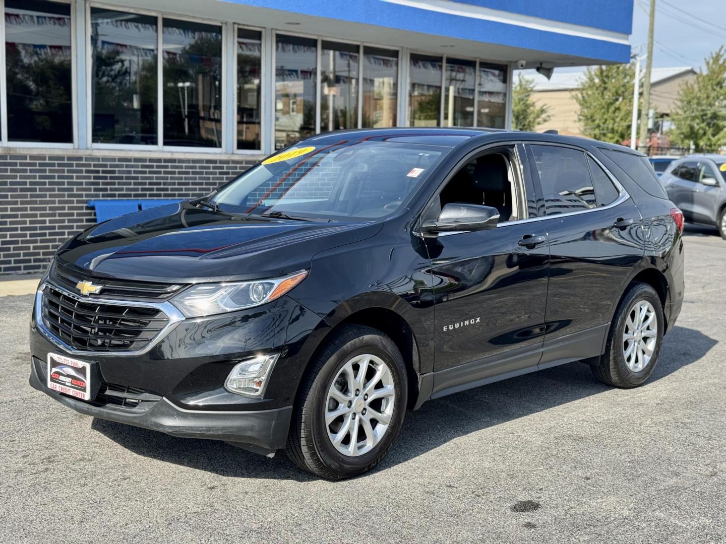 2019 BLACK Chevrolet Equinox LT 2WD (2GNAXJEV9K6) with an 1.5L L4 DIR DOHC 16V TURBO engine, 6A transmission, located at 7600 S Western Ave., Chicago, IL, 60620, (773) 918-3980, 0.000000, 0.000000 - Photo#2