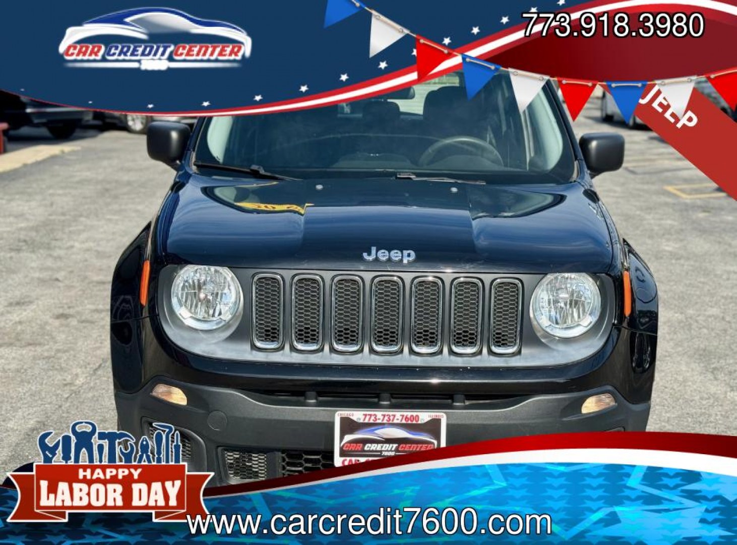 2015 BLACK Jeep Renegade Sport FWD (ZACCJAAT4FP) with an 2.4L L4 engine, 6-Speed Manual transmission, located at 7600 S Western Ave., Chicago, IL, 60620, (773) 918-3980, 0.000000, 0.000000- Photo#0