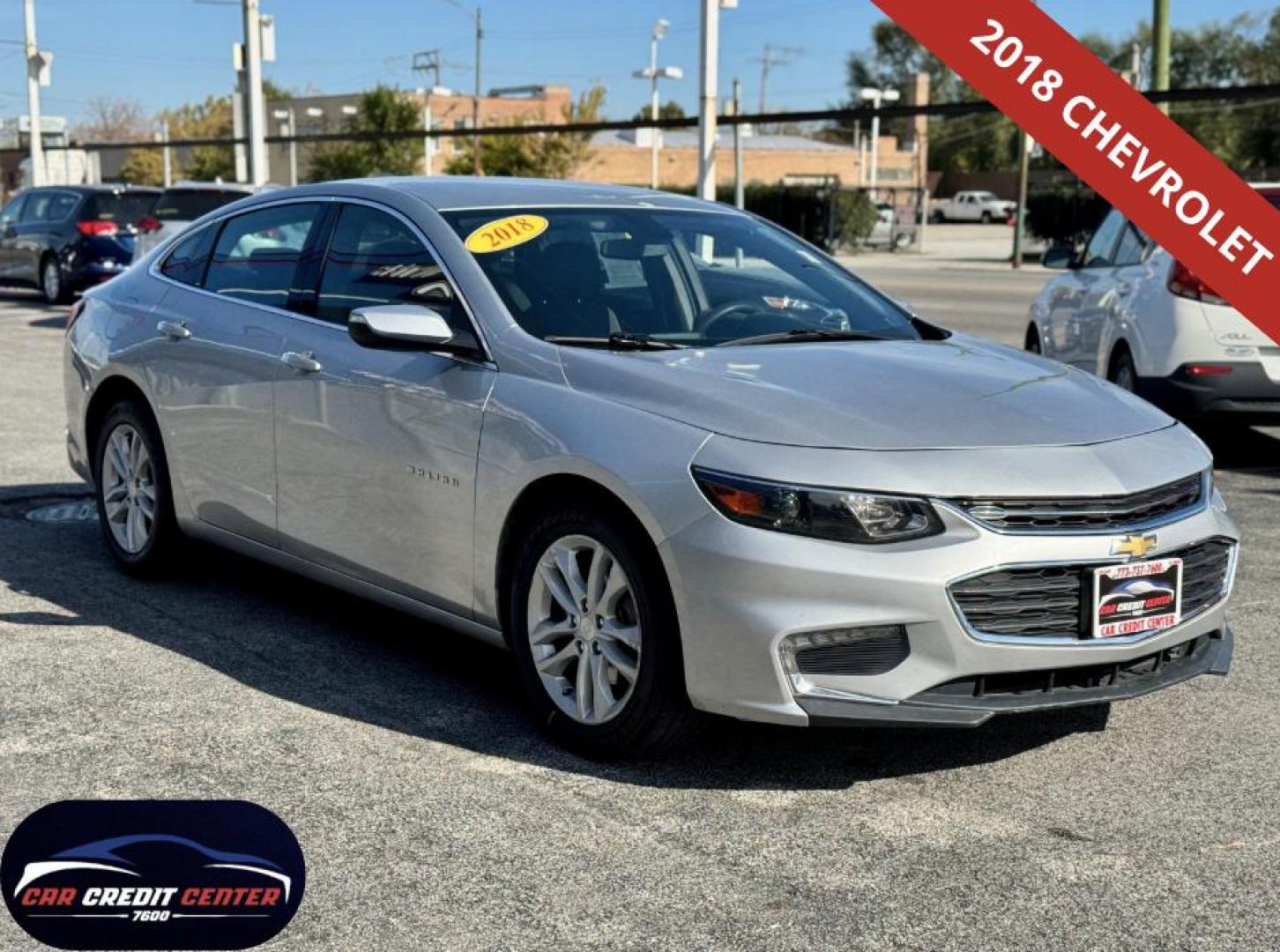 2018 SILVER Chevrolet Malibu LT (1G1ZD5ST2JF) with an 1.5L L4 DOHC 16V engine, 6A transmission, located at 7600 S Western Ave., Chicago, IL, 60620, (773) 918-3980, 0.000000, 0.000000 - Photo#0