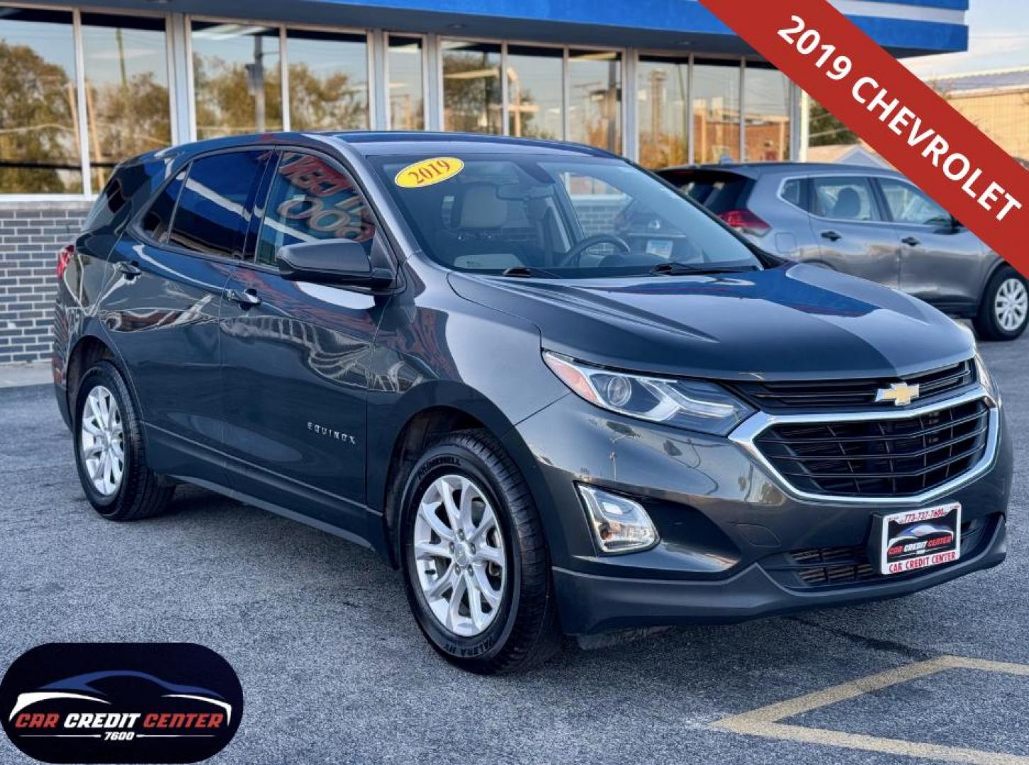 2019 GRAY Chevrolet Equinox LS 2WD (3GNAXHEV7KS) with an 1.5L L4 DIR DOHC 16V TURBO engine, 6A transmission, located at 7600 S Western Ave., Chicago, IL, 60620, (773) 918-3980, 0.000000, 0.000000 - Photo#0