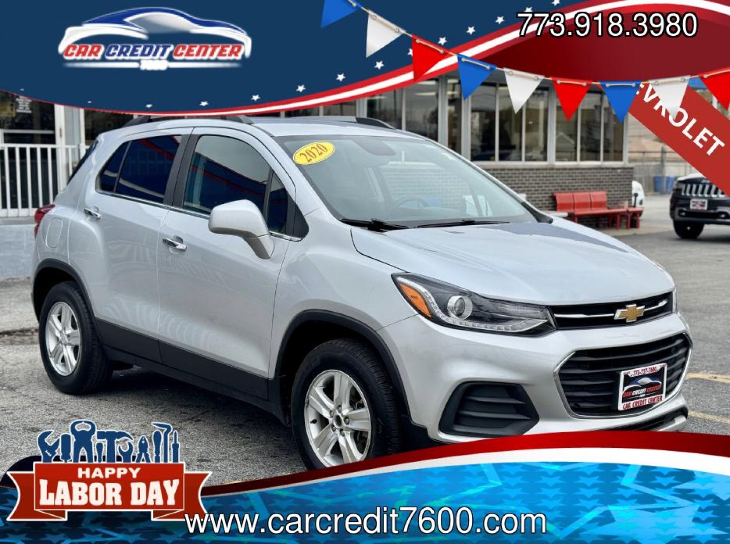 2020 SILVER Chevrolet Trax LT FWD (KL7CJLSBXLB) with an 1.4L L4 DOHC 16V engine, 6A transmission, located at 7600 S Western Ave., Chicago, IL, 60620, (773) 918-3980, 0.000000, 0.000000- Photo#0
