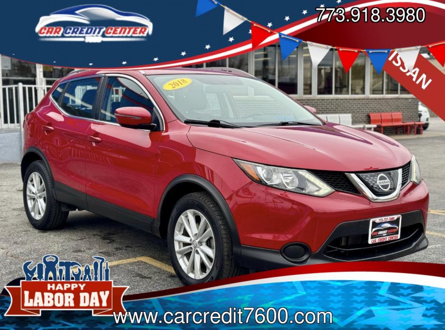 2018 RED Nissan Rogue Sport S AWD (JN1BJ1CR6JW) with an 2.0L L4 DOHC 16V engine, CVT transmission, located at 7600 S Western Ave., Chicago, IL, 60620, (773) 918-3980, 0.000000, 0.000000- Photo#0