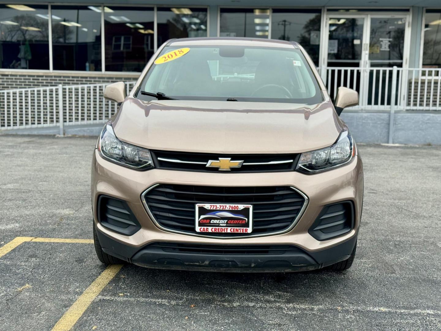 2018 GOLD Chevrolet Trax LS AWD (3GNCJNSB8JL) with an 1.4L L4 DOHC 16V engine, 6A transmission, located at 7600 S Western Ave., Chicago, IL, 60620, (773) 918-3980, 0.000000, 0.000000 - Photo#1