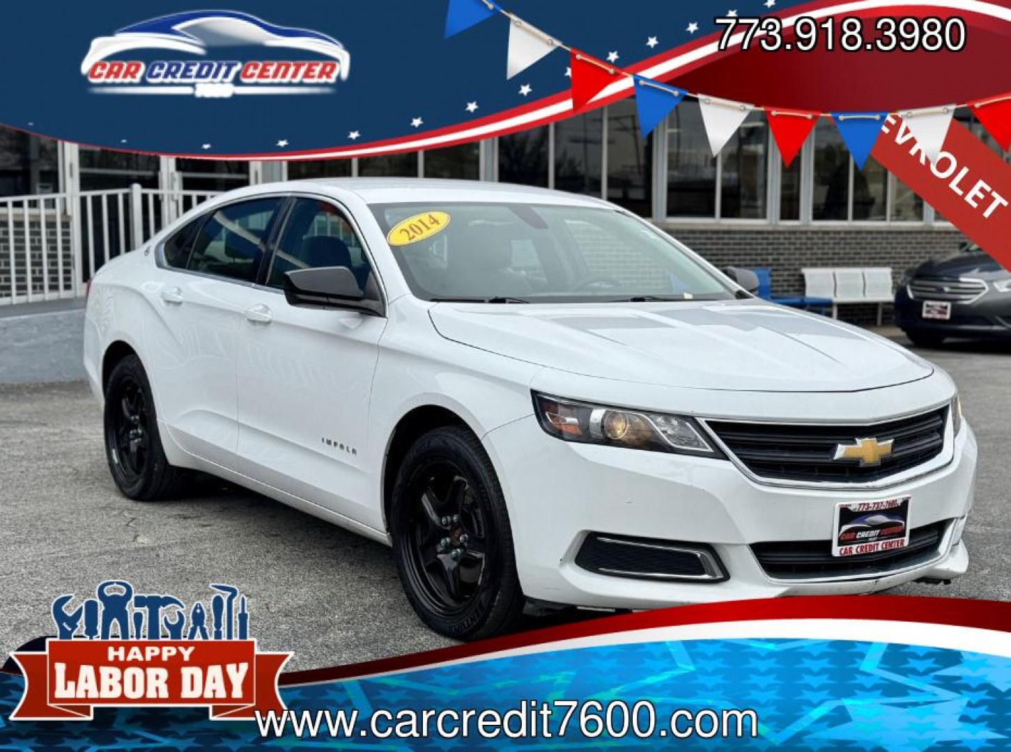 2014 WHITE Chevrolet Impala LS (1G11Y5SL3EU) with an 3.6L V6 DOHC 24VV FFV engine, 6-Speed Automatic transmission, located at 7600 S Western Ave., Chicago, IL, 60620, (773) 918-3980, 0.000000, 0.000000- Photo#0
