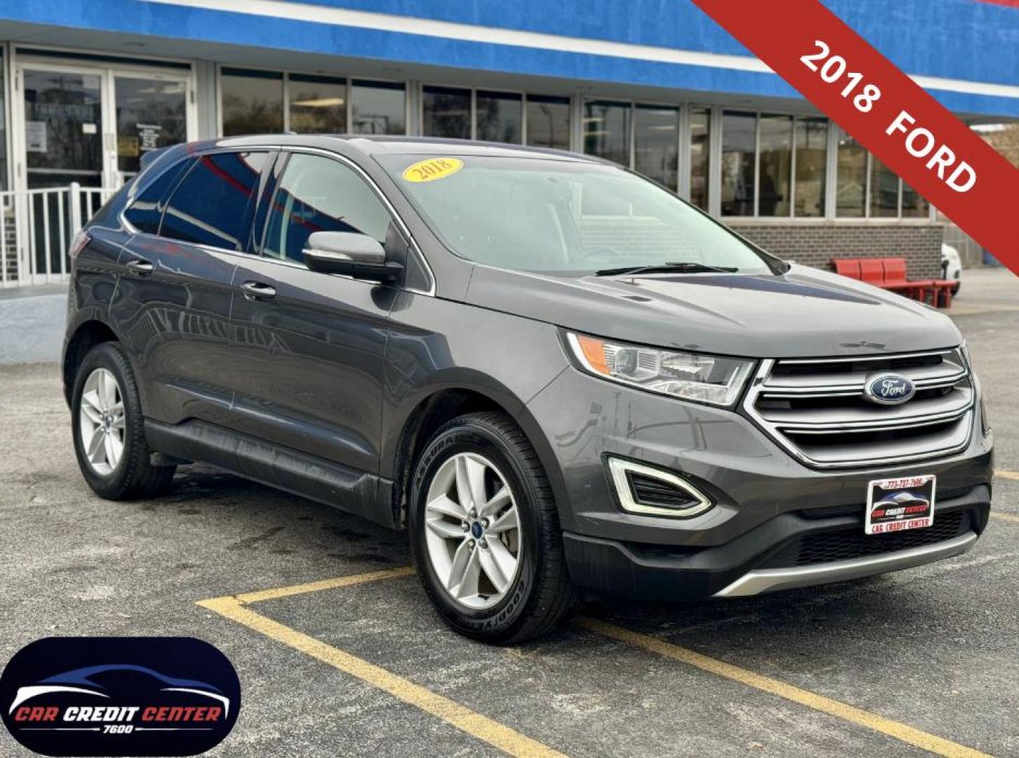2018 GRAY Ford Edge SEL FWD (2FMPK3J92JB) with an 2.0L L4 DOHC 16V engine, 6A transmission, located at 7600 S Western Ave., Chicago, IL, 60620, (773) 918-3980, 0.000000, 0.000000 - Photo#0