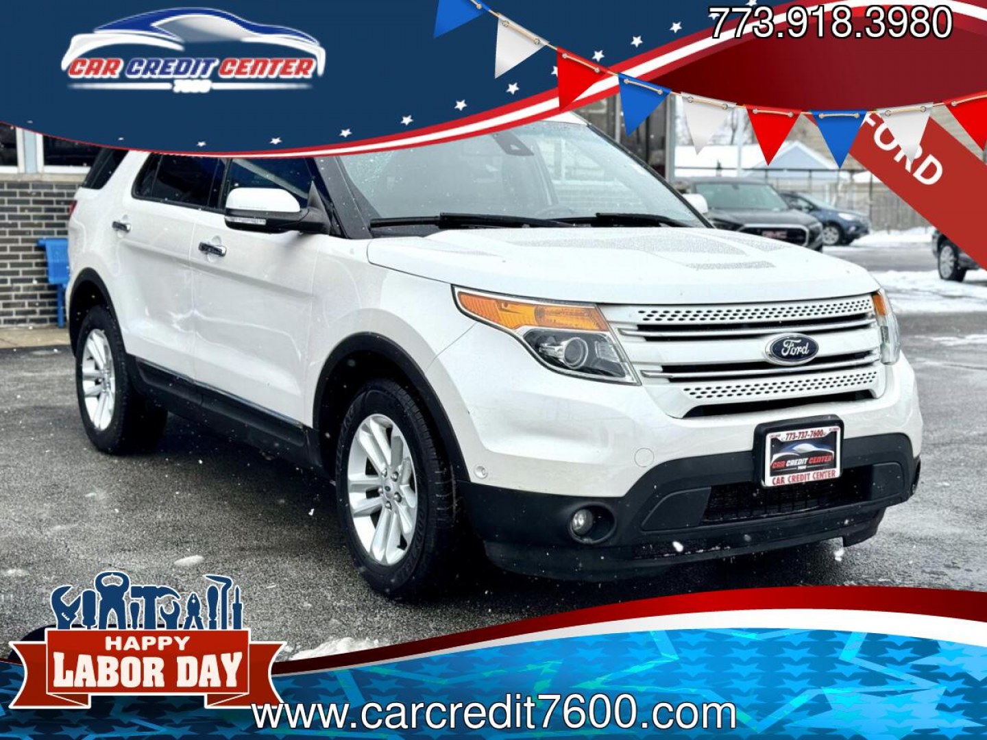 2015 WHITE Ford Explorer Limited 4WD (1FM5K8F83FG) with an 3.5L V6 DOHC 24V engine, 6-Speed Automatic transmission, located at 7600 S Western Ave., Chicago, IL, 60620, (773) 918-3980, 0.000000, 0.000000- Photo#0
