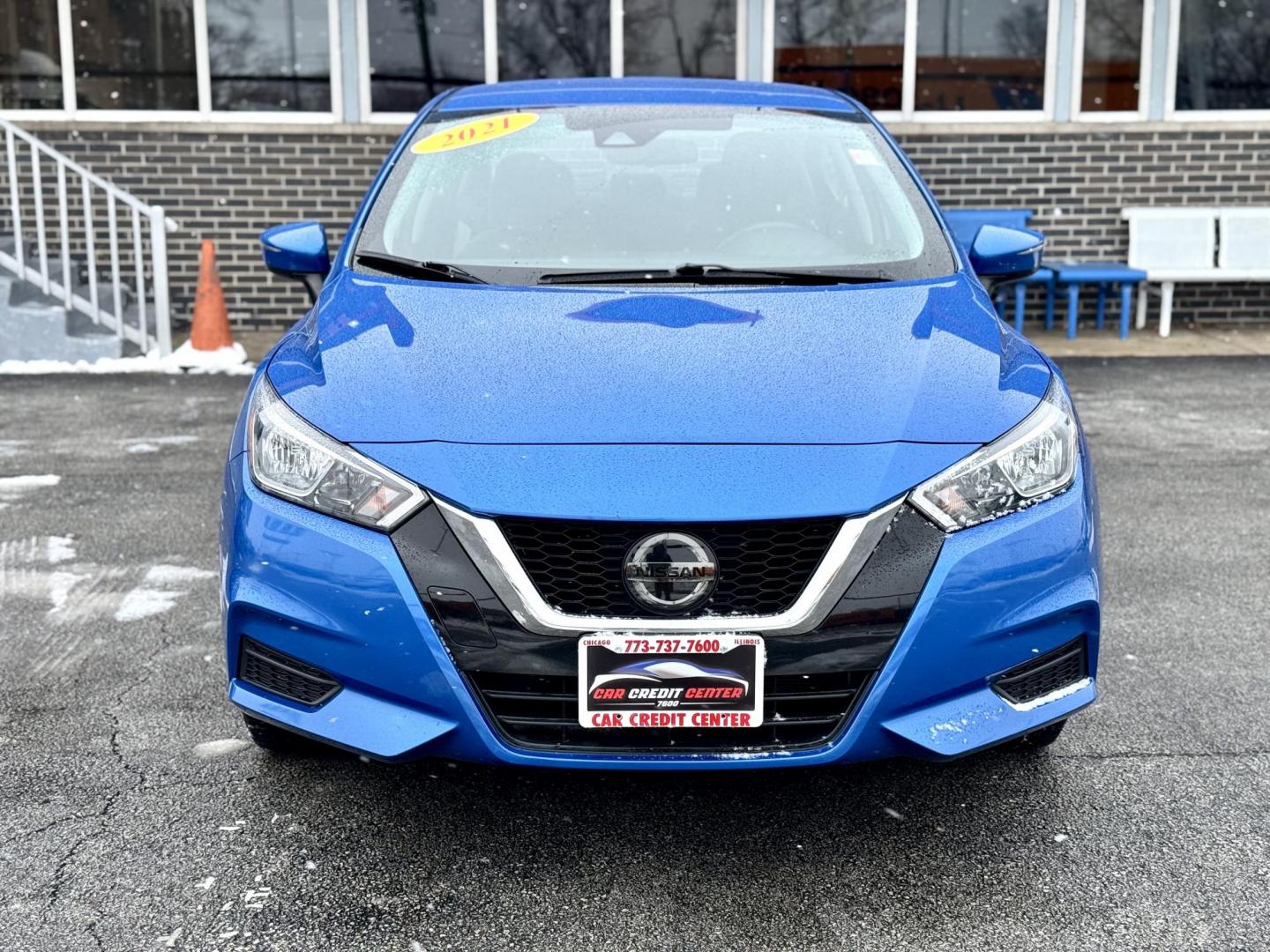 2021 BLUE Nissan Versa SV (3N1CN8EV0ML) with an 1.6L L4 DOHC 16V engine, CVT transmission, located at 7600 S Western Ave., Chicago, IL, 60620, (773) 918-3980, 0.000000, 0.000000 - Photo#1