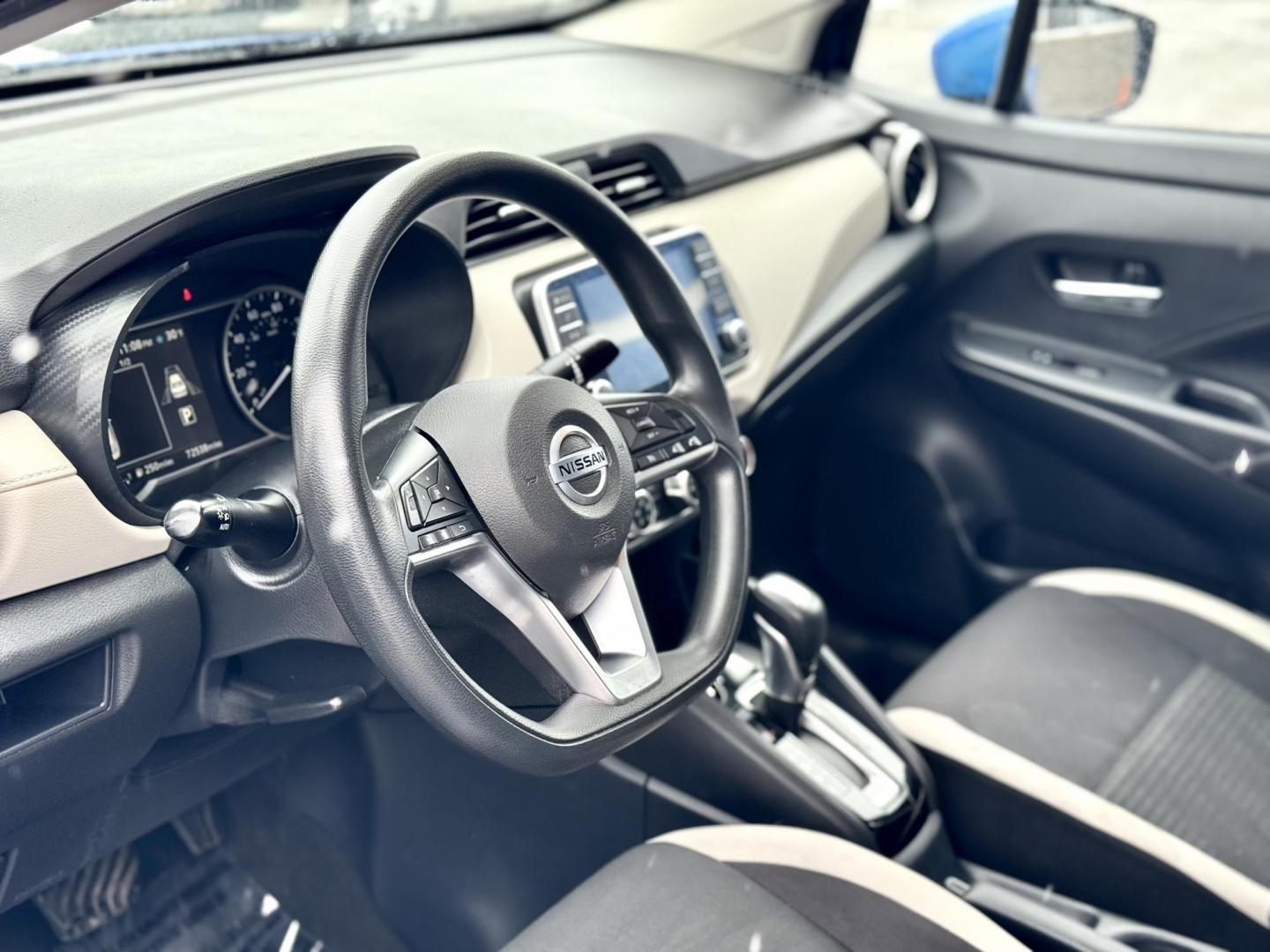 2021 BLUE Nissan Versa SV (3N1CN8EV0ML) with an 1.6L L4 DOHC 16V engine, CVT transmission, located at 7600 S Western Ave., Chicago, IL, 60620, (773) 918-3980, 0.000000, 0.000000 - Photo#4