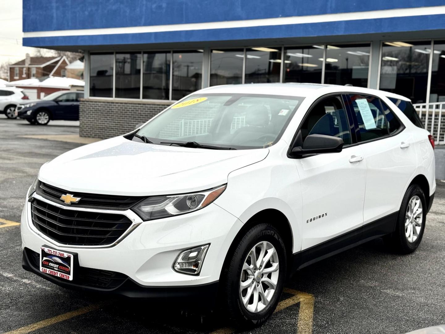 2018 WHITE Chevrolet Equinox LS AWD (2GNAXREV2J6) with an 1.5L L4 DIR DOHC 16V TURBO engine, 6A transmission, located at 7600 S Western Ave., Chicago, IL, 60620, (773) 918-3980, 0.000000, 0.000000 - Photo#2