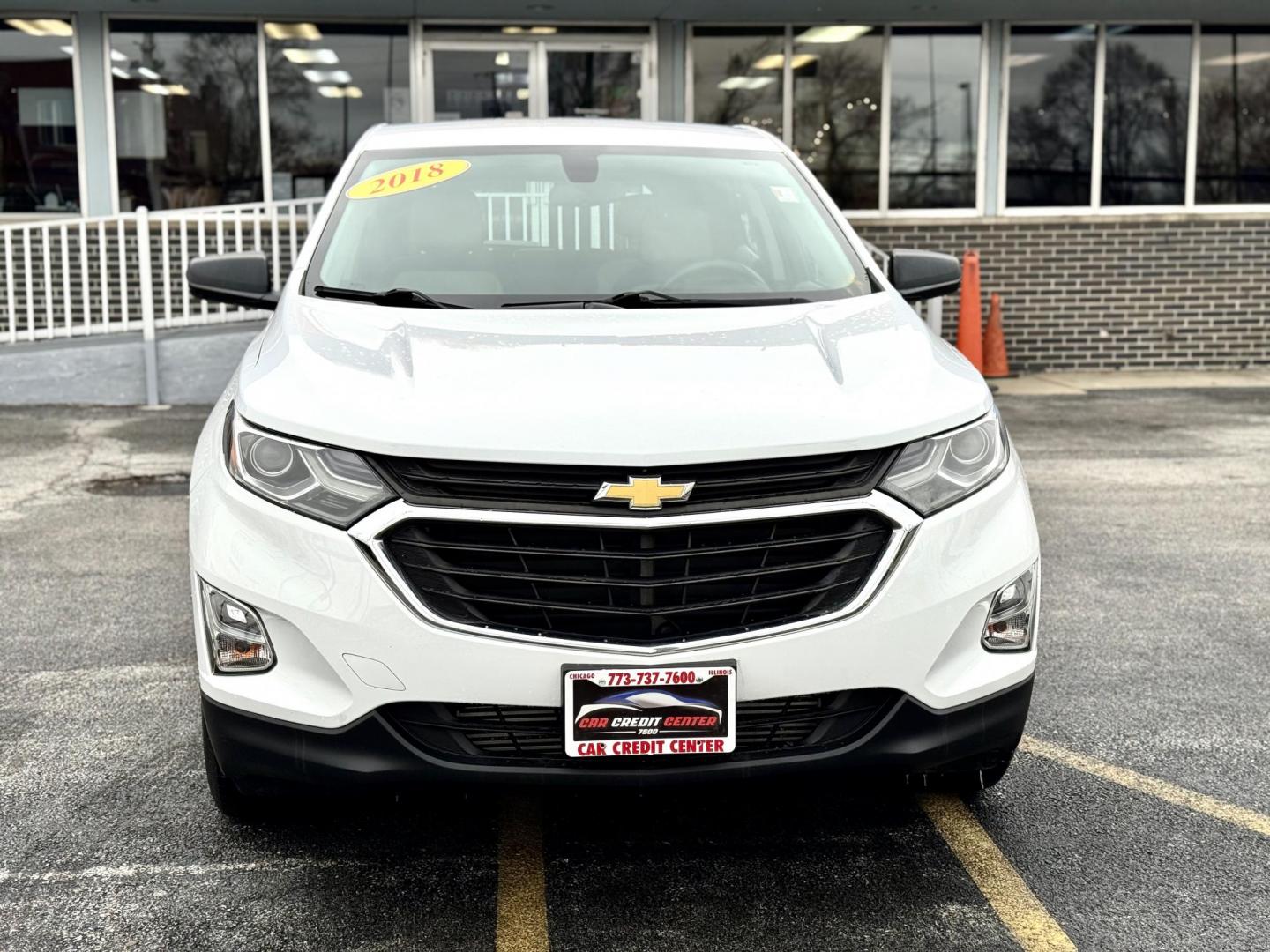 2018 WHITE Chevrolet Equinox LS AWD (2GNAXREV2J6) with an 1.5L L4 DIR DOHC 16V TURBO engine, 6A transmission, located at 7600 S Western Ave., Chicago, IL, 60620, (773) 918-3980, 0.000000, 0.000000 - Photo#1
