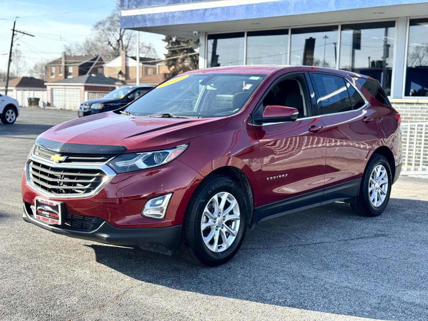 2018 RED Chevrolet Equinox LT 2WD (2GNAXJEV4J6) with an 1.5L L4 DIR DOHC 16V TURBO engine, 6A transmission, located at 7600 S Western Ave., Chicago, IL, 60620, (773) 918-3980, 0.000000, 0.000000 - Photo#2