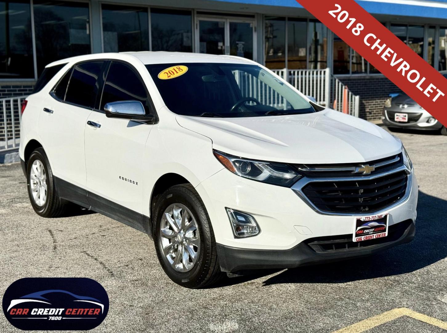 2018 WHITE Chevrolet Equinox LT 2WD (3GNAXJEVXJL) with an 1.5L L4 DIR DOHC 16V TURBO engine, 6A transmission, located at 7600 S Western Ave., Chicago, IL, 60620, (773) 918-3980, 0.000000, 0.000000 - Photo#0