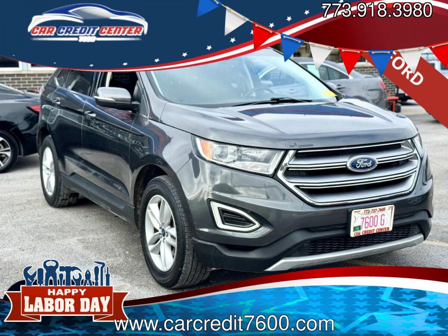 2018 GRAY Ford Edge SEL FWD (2FMPK3J95JB) with an 2.0L L4 DOHC 16V engine, 6A transmission, located at 7600 S Western Ave., Chicago, IL, 60620, (773) 918-3980, 0.000000, 0.000000- Photo#0