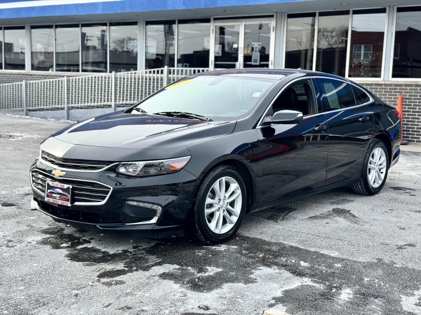 2017 BLACK Chevrolet Malibu 1LT (1G1ZE5ST8HF) with an 1.5L L4 DOHC 16V engine, 6A transmission, located at 7600 S Western Ave., Chicago, IL, 60620, (773) 918-3980, 0.000000, 0.000000 - Photo#2
