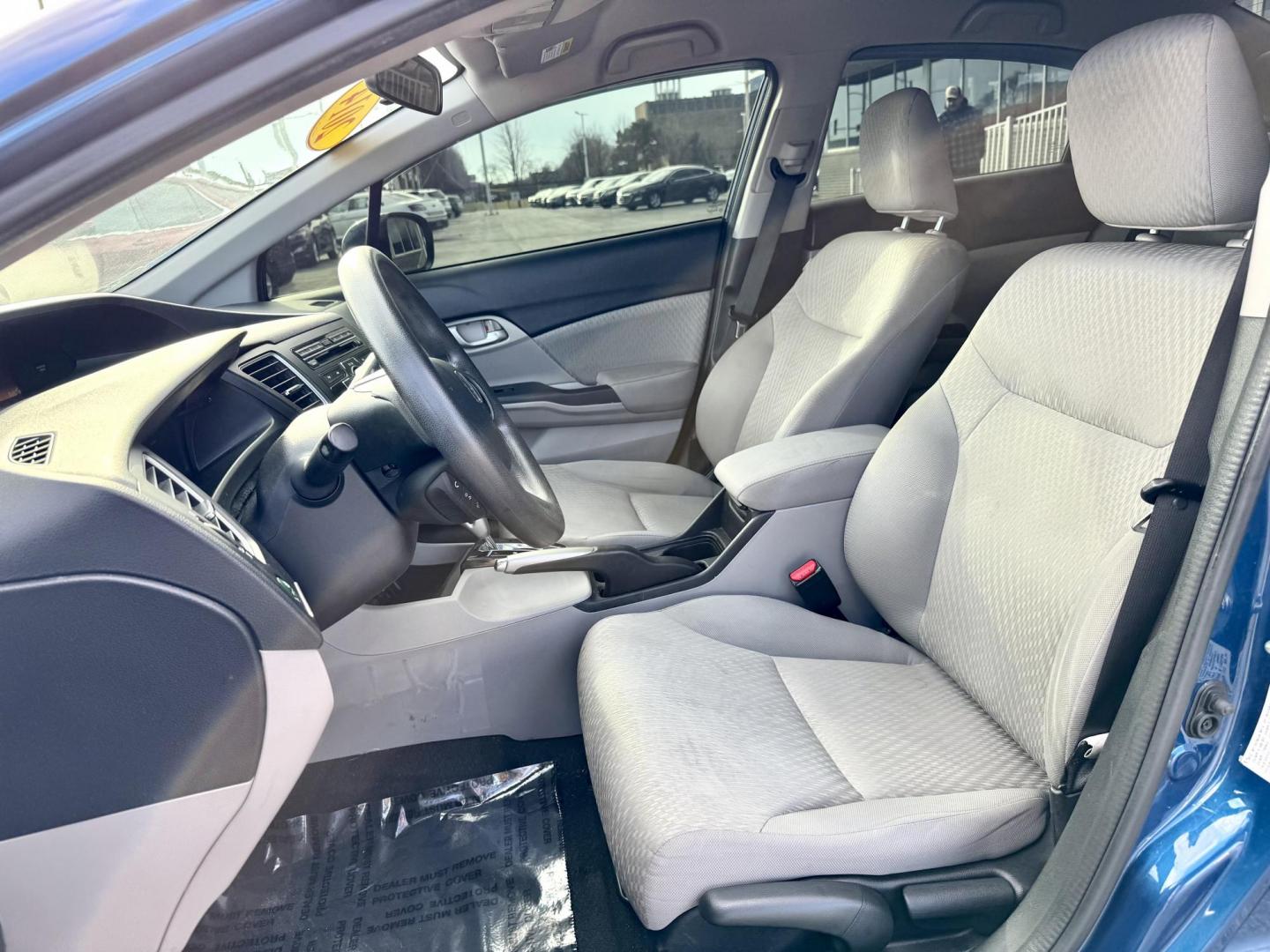 2014 BLUE Honda Civic LX Sedan CVT (19XFB2F5XEE) with an 1.8L L4 SOHC 16V engine, Continuously Variable Transmission transmission, located at 7600 S Western Ave., Chicago, IL, 60620, (773) 918-3980, 0.000000, 0.000000 - Photo#7