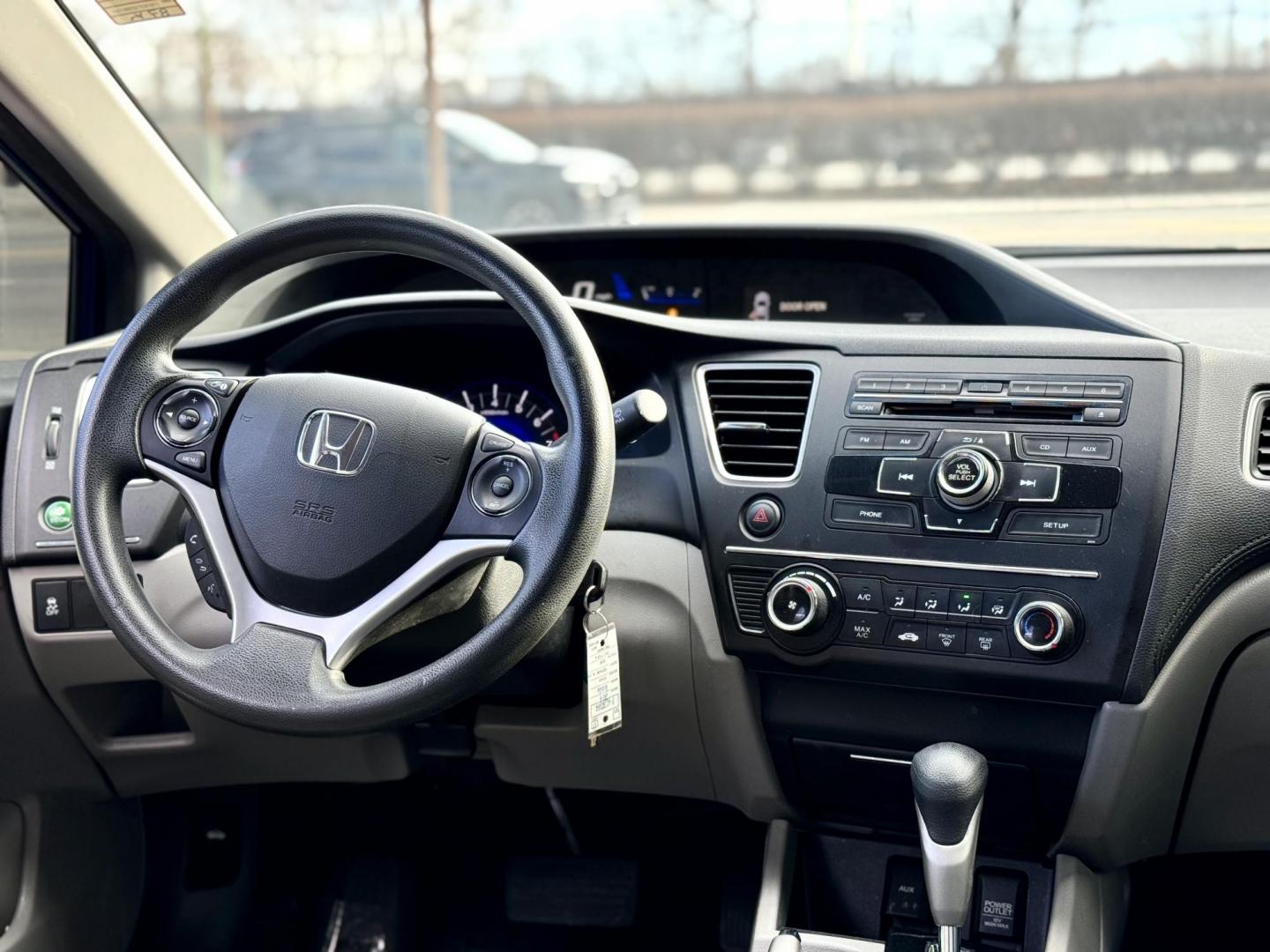 2014 BLUE Honda Civic LX Sedan CVT (19XFB2F5XEE) with an 1.8L L4 SOHC 16V engine, Continuously Variable Transmission transmission, located at 7600 S Western Ave., Chicago, IL, 60620, (773) 918-3980, 0.000000, 0.000000 - Photo#9